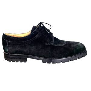 Church’s Prima Classe Women’s Black Suede Lug Sole Lace Up Oxford Size US 7